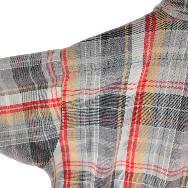 70s~80'S Five Brother Long Sleeve Heavy Flannel Check Shirt Made in USA Men's L Size Vintage /eaa524964