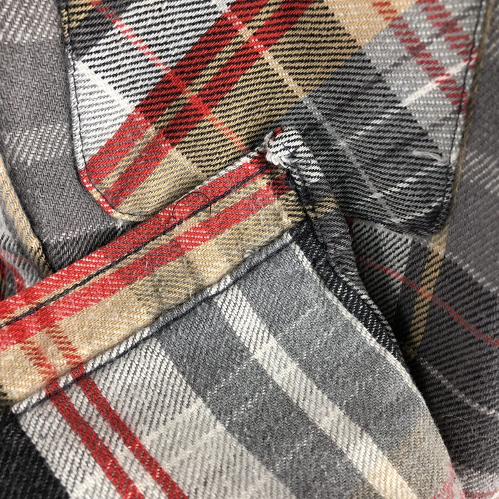 70s~80'S Five Brother Long Sleeve Heavy Flannel Check Shirt Made in USA Men's L Size Vintage /eaa524964