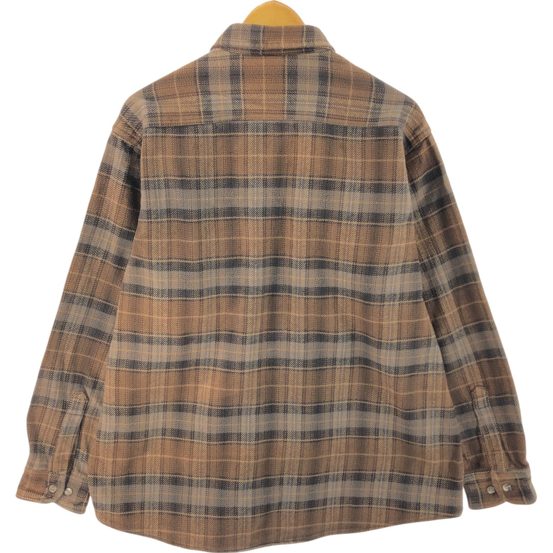 90'S Five Brother Long Sleeve Heavy Flannel Check Shirt Men's XL Vintage /eaa524967