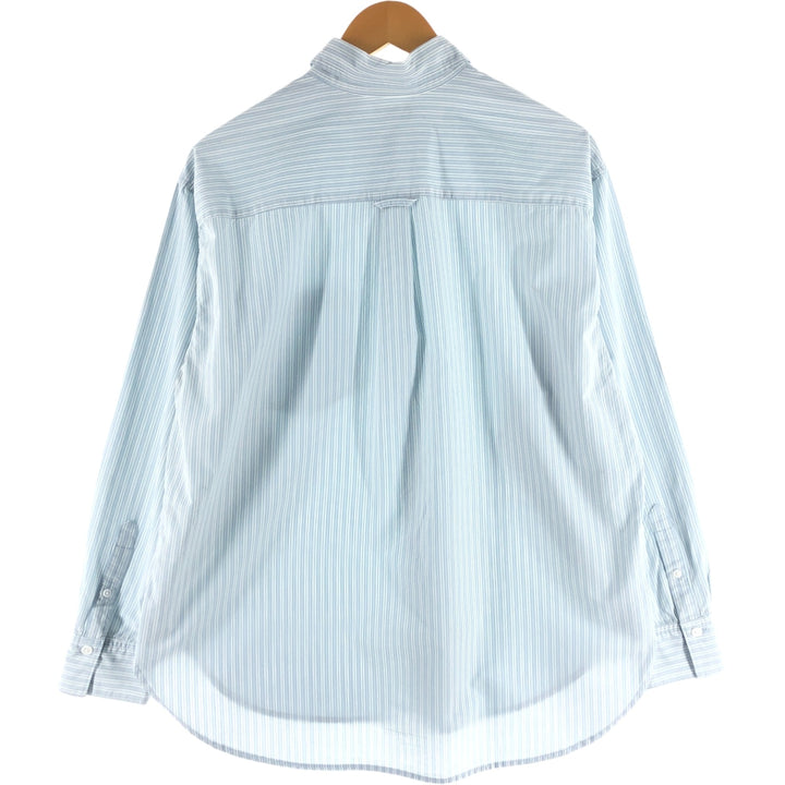 Levi's Women's Long Sleeve Cotton Striped Shirt, Size L cotton Blue type light blue Vintage Second Hand