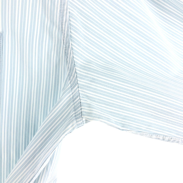 Levi's Women's Long Sleeve Cotton Striped Shirt, Size L cotton Blue type light blue Vintage Second Hand