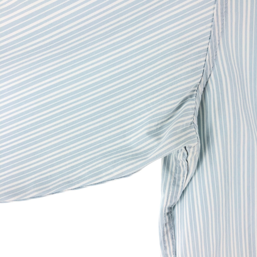 Levi's Women's Long Sleeve Cotton Striped Shirt, Size L cotton Blue type light blue Vintage Second Hand