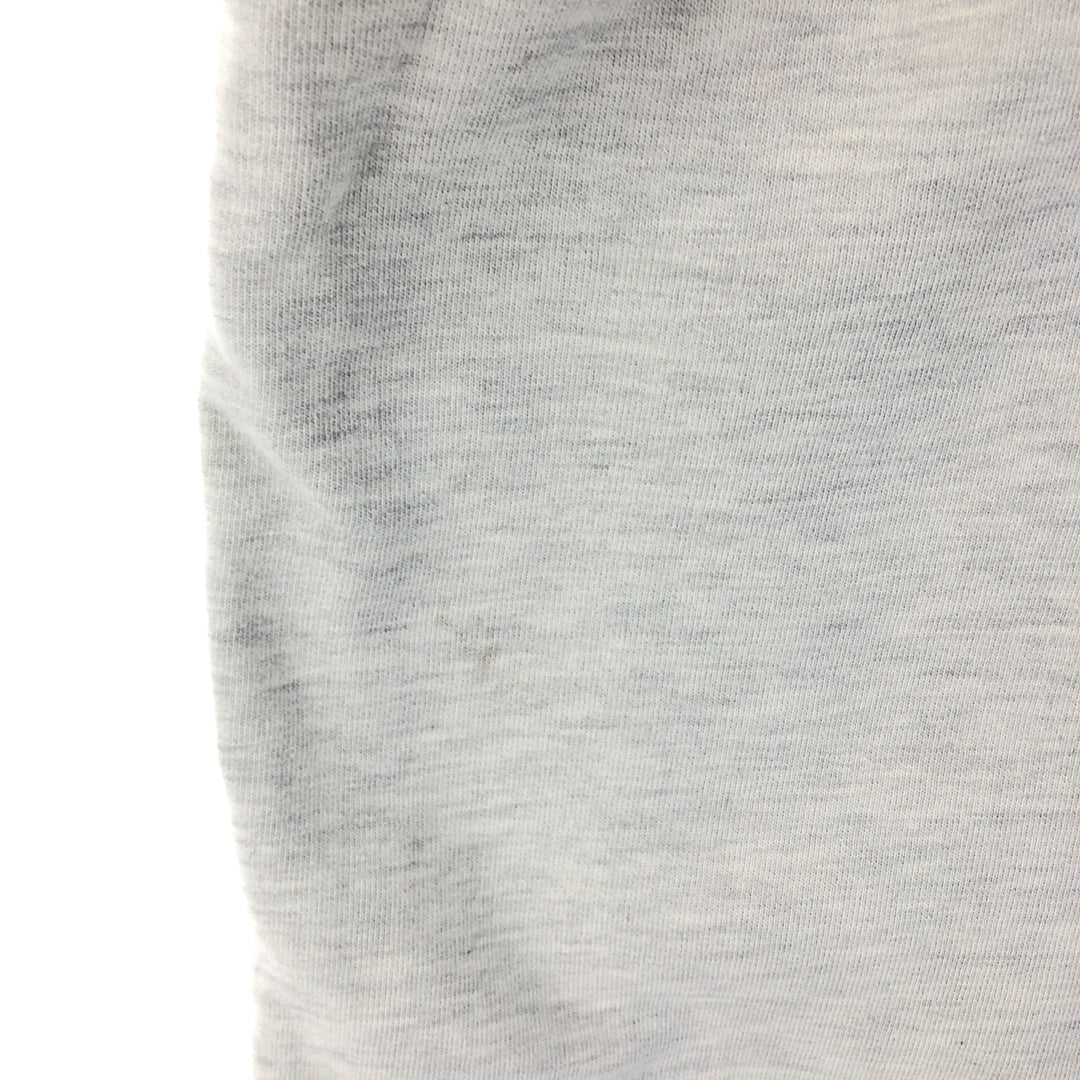 DALLAS STREET WEAR Parody V-Neck Logo Sweatshirt, Made in USA, Men's Size L cotton gray type Vintage Second Hand