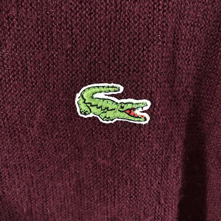 80s-90'S Lacoste IZOD Acrylic Knit Cardigan Made in USA Men's M Size Vintage /eaa525010