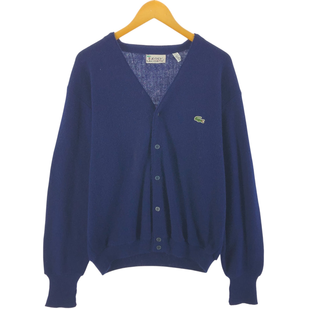 70'S Lacoste IZOD Acrylic Knit Cardigan Men's XL Vintage /eaa525016
