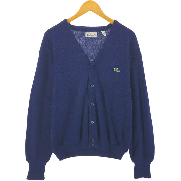 70'S Lacoste IZOD Acrylic Knit Cardigan Men's XL Vintage /eaa525016