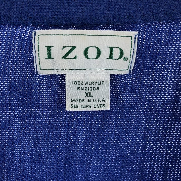 IZOD Acrylic Knit Cardigan Made in USA Men's XL /eaa525057