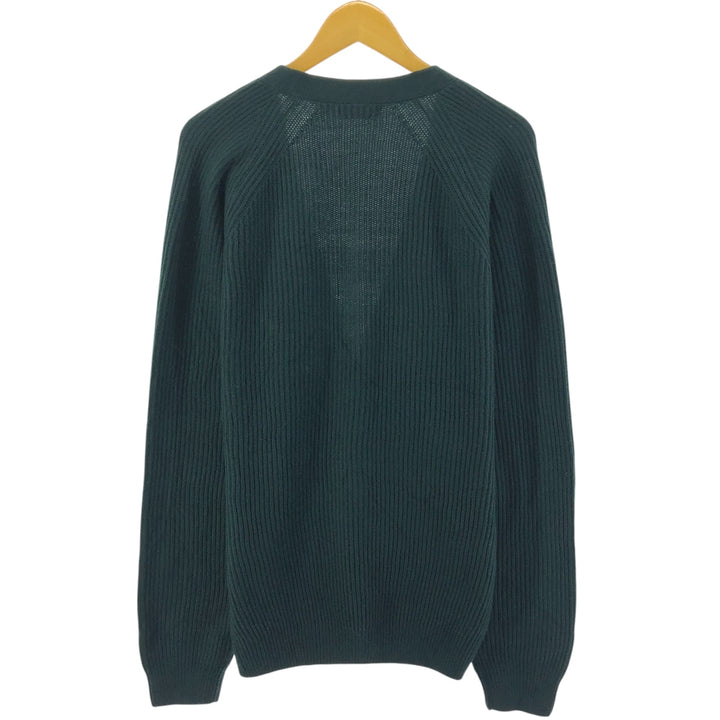 90'S Town Craft Ribbed Acrylic Knit Cardigan Men's Size L Vintage /eaa525058