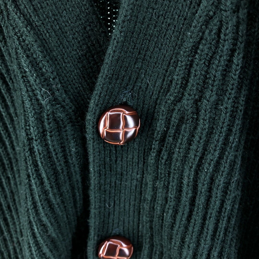 90'S Town Craft Ribbed Acrylic Knit Cardigan Men's Size L Vintage /eaa525058