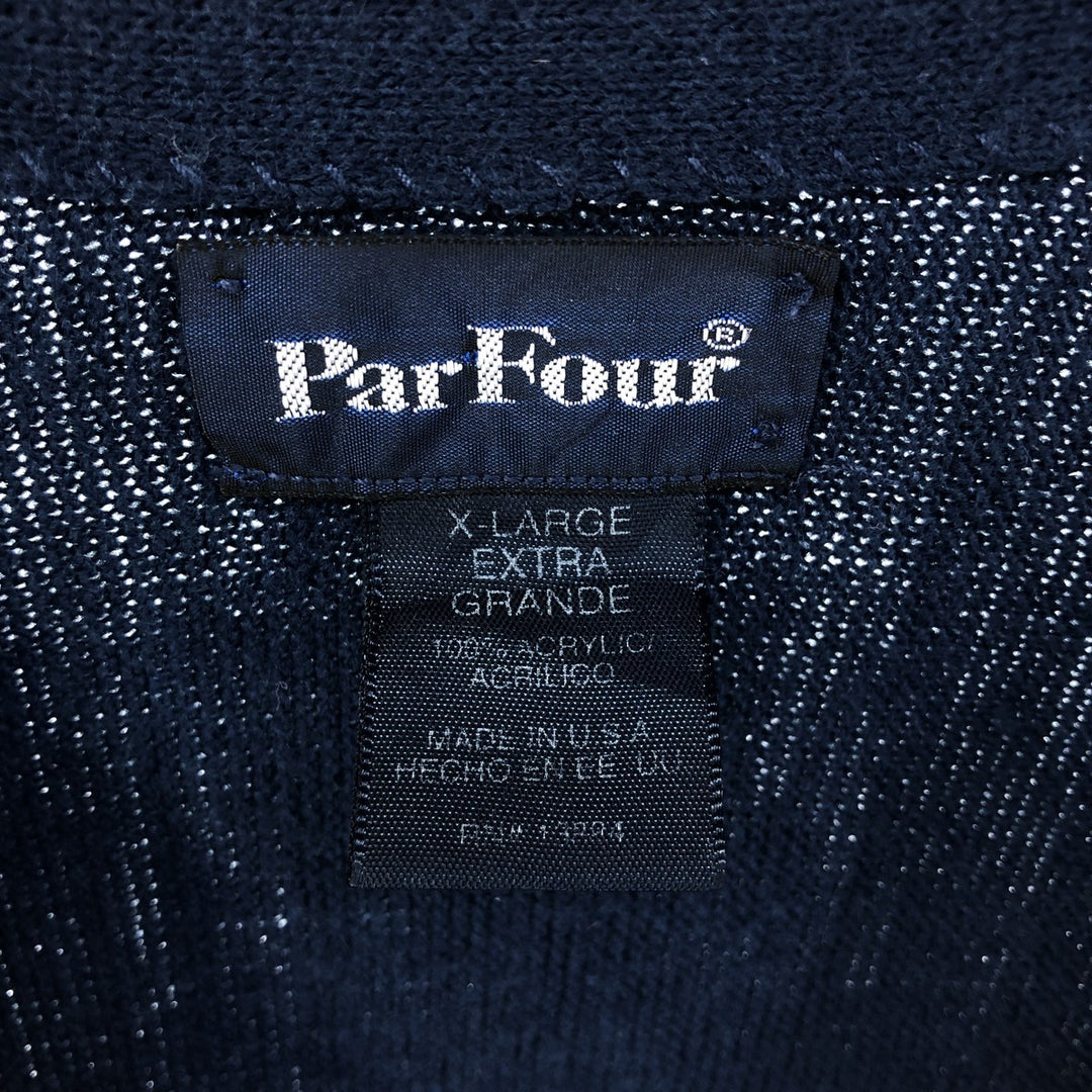 90s~00'S PAR FOUR Acrylic Knit Cardigan Made in USA Men's XL /eaa525063