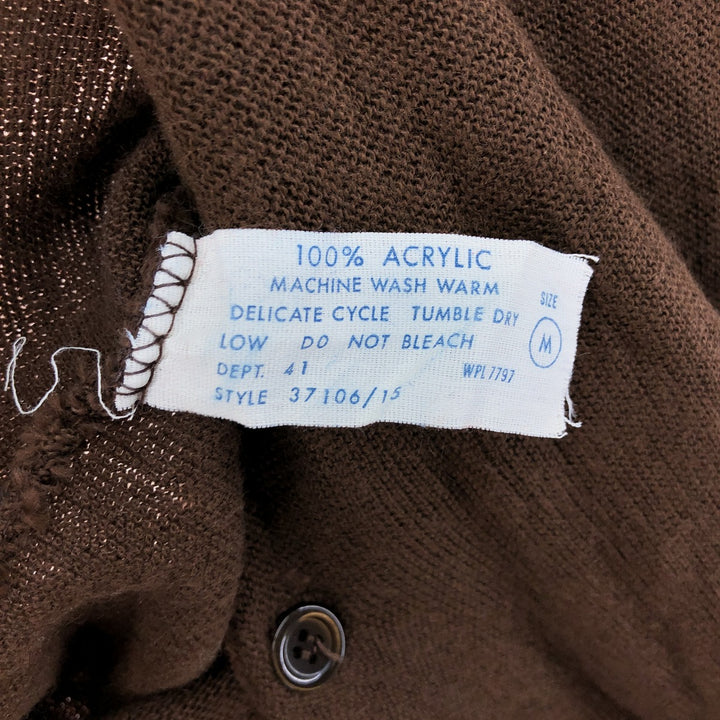 70s~80'S Sears SPORTSWEAR Acrylic Knit Cardigan Men's M Size Vintage /eaa525064