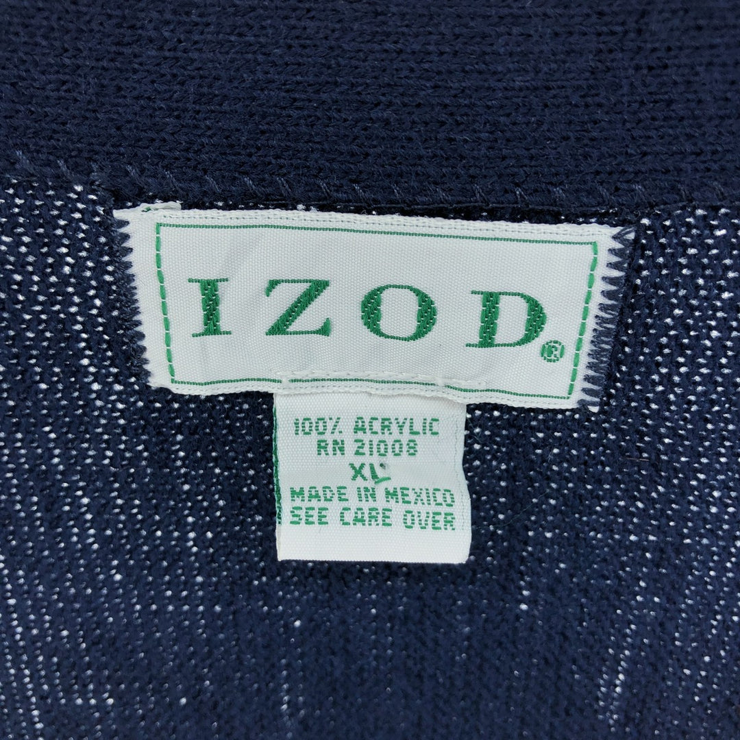 90'S IZOD Acrylic Knit Cardigan, Men's XL Size, Vintage /eaa525067