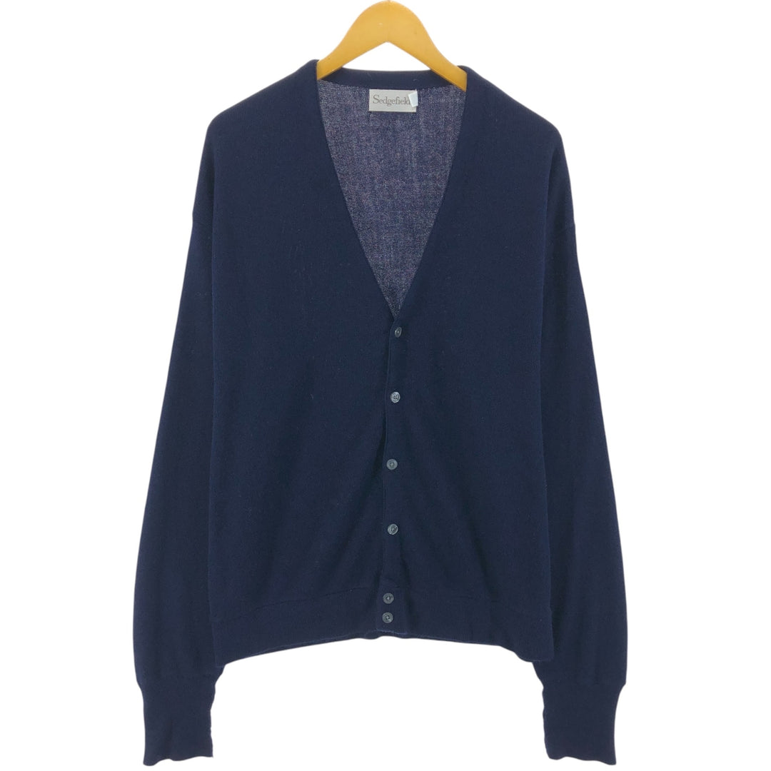 90'S Sedgefield acrylic knit cardigan, made in the USA, men's XL size, vintage /eaa525069