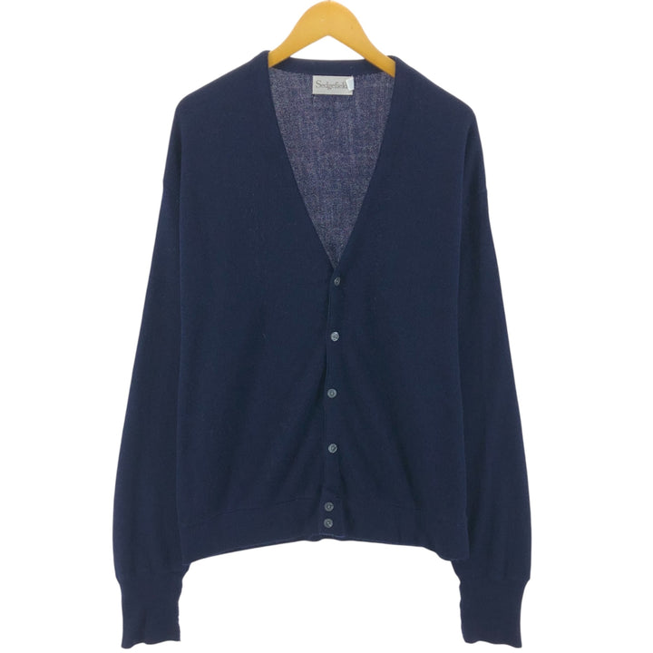 90'S Sedgefield acrylic knit cardigan, made in the USA, men's XL size, vintage /eaa525069