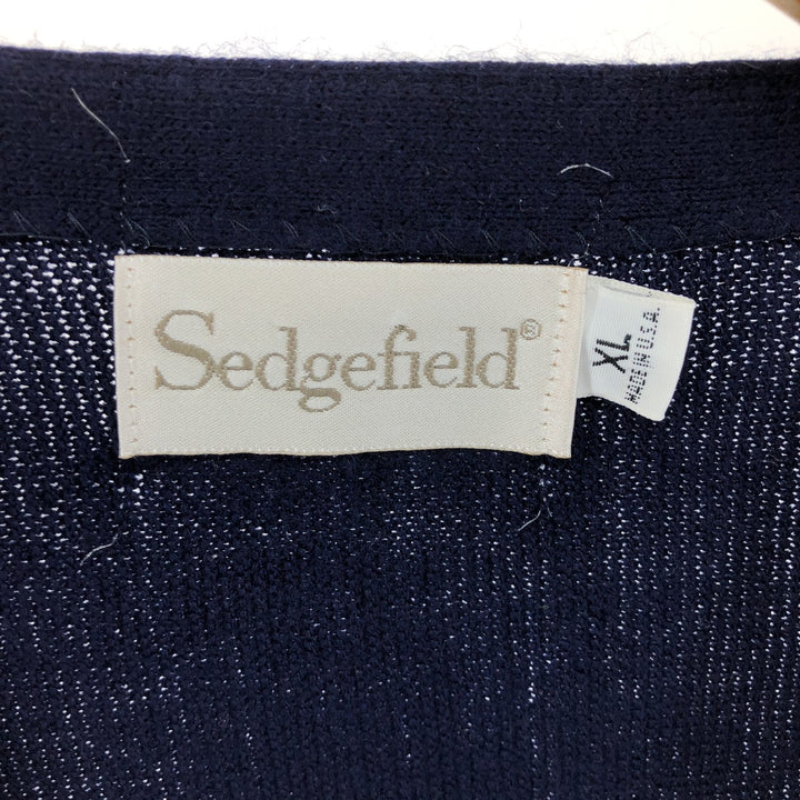 90'S Sedgefield acrylic knit cardigan, made in the USA, men's XL size, vintage /eaa525069