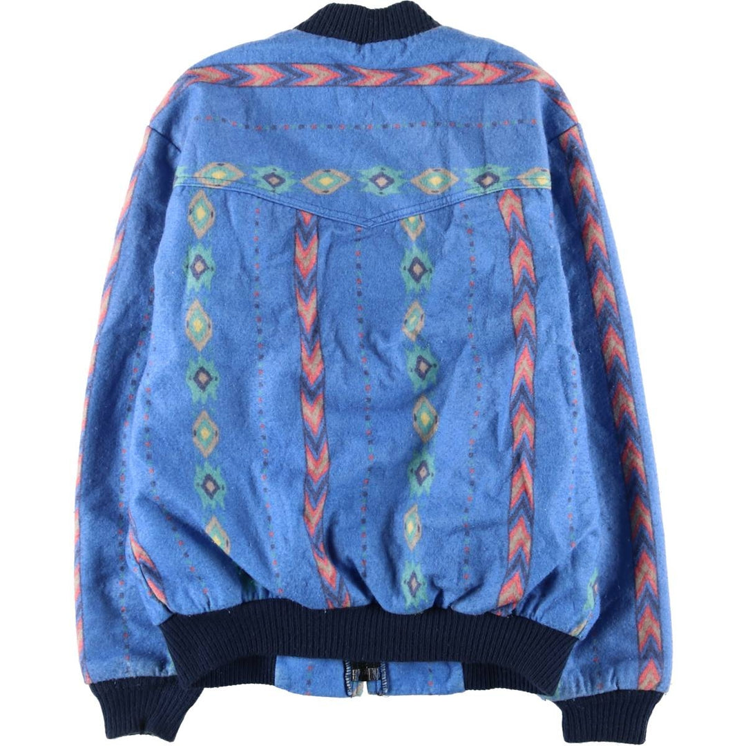 80's Saddle King Western Native Pattern Blouson Made in USA Men's L Size Vintage /eaa525076