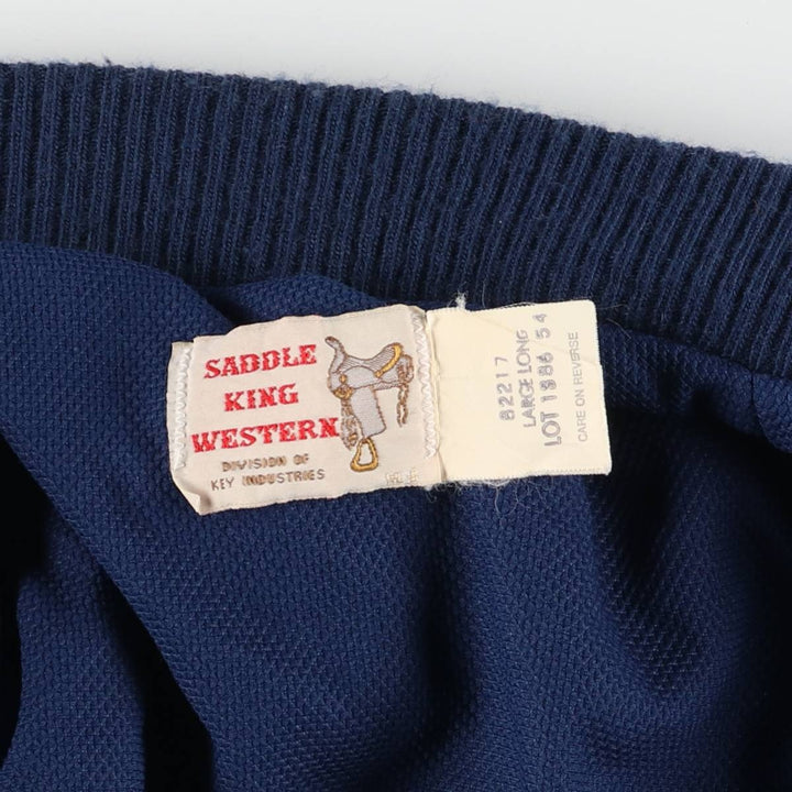 80's Saddle King Western Native Pattern Blouson Made in USA Men's L Size Vintage /eaa525076