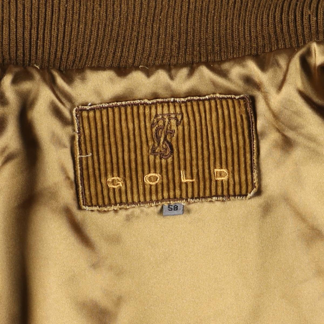 GOLD Corduroy Blouson Men's XL equivalent /eaa525077