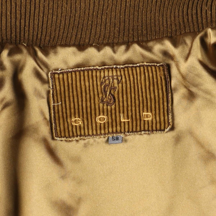 GOLD Corduroy Blouson Men's XL equivalent /eaa525077