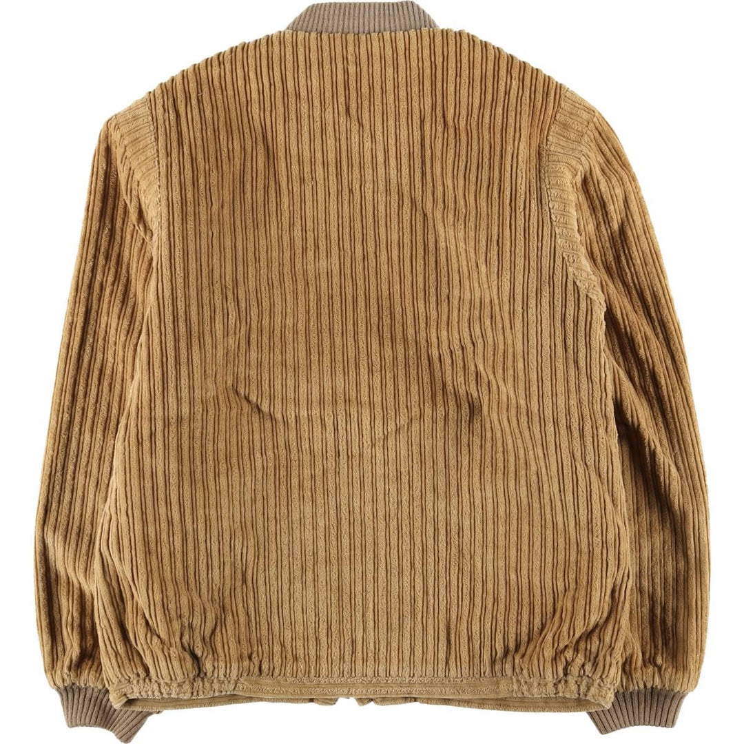 Vintage 80s-90'S Nino Cerruti SPORT reversible wide-ribbed corduroy jacket, men's size M cotton Beige type Vintage Second Hand