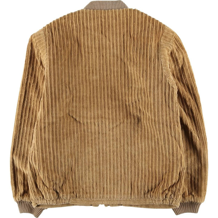 Vintage 80s-90'S Nino Cerruti SPORT reversible wide-ribbed corduroy jacket, men's size M cotton Beige type Vintage Second Hand