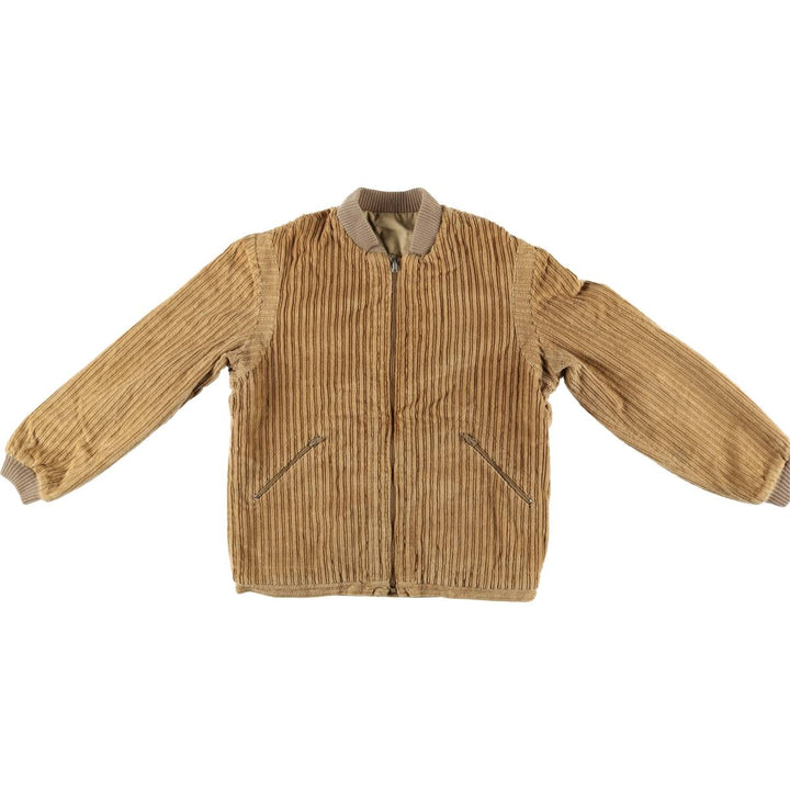 Vintage 80s-90'S Nino Cerruti SPORT reversible wide-ribbed corduroy jacket, men's size M cotton Beige type Vintage Second Hand
