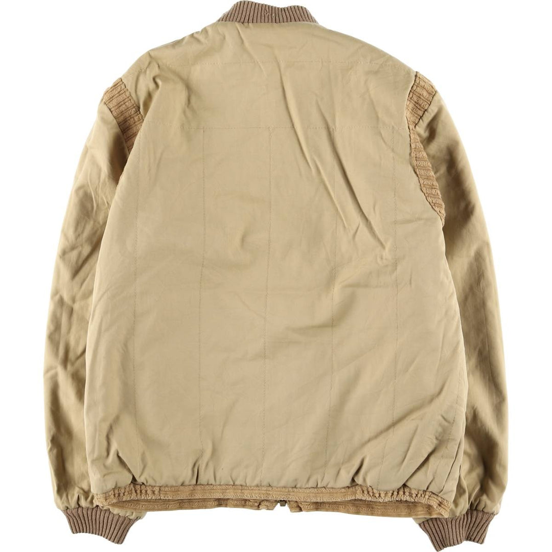 Vintage 80s-90'S Nino Cerruti SPORT reversible wide-ribbed corduroy jacket, men's size M cotton Beige type Vintage Second Hand