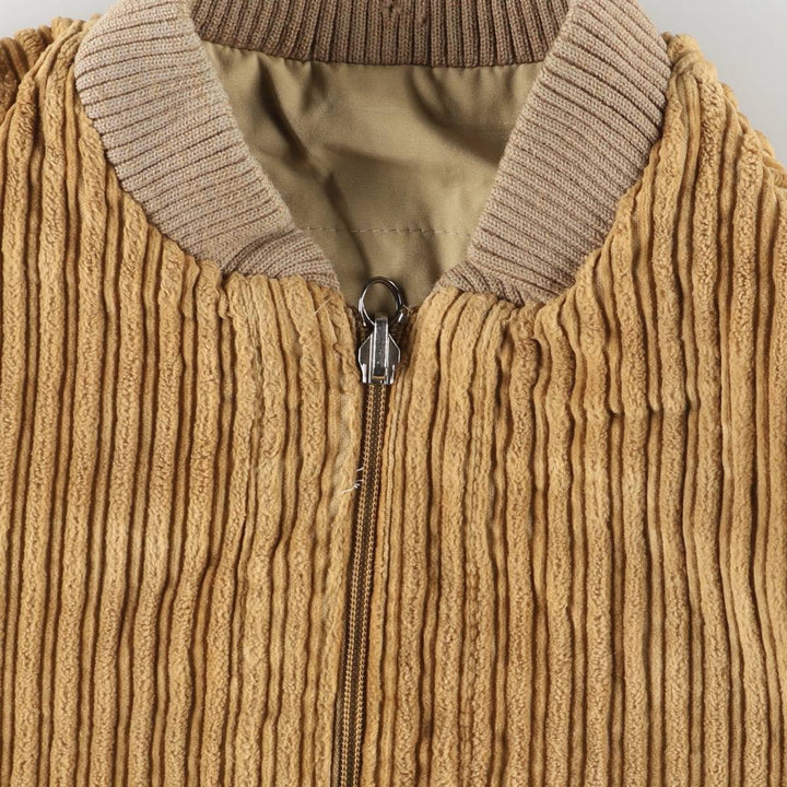 Vintage 80s-90'S Nino Cerruti SPORT reversible wide-ribbed corduroy jacket, men's size M cotton Beige type Vintage Second Hand