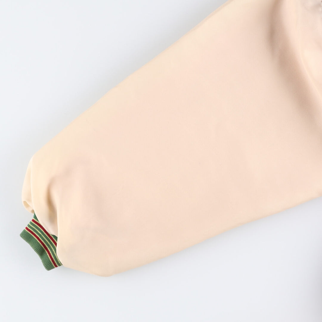 90'S Nike Silver Tag Back Logo Padded Cotton Button Varsity Jacket Men's L Size /eaa525083