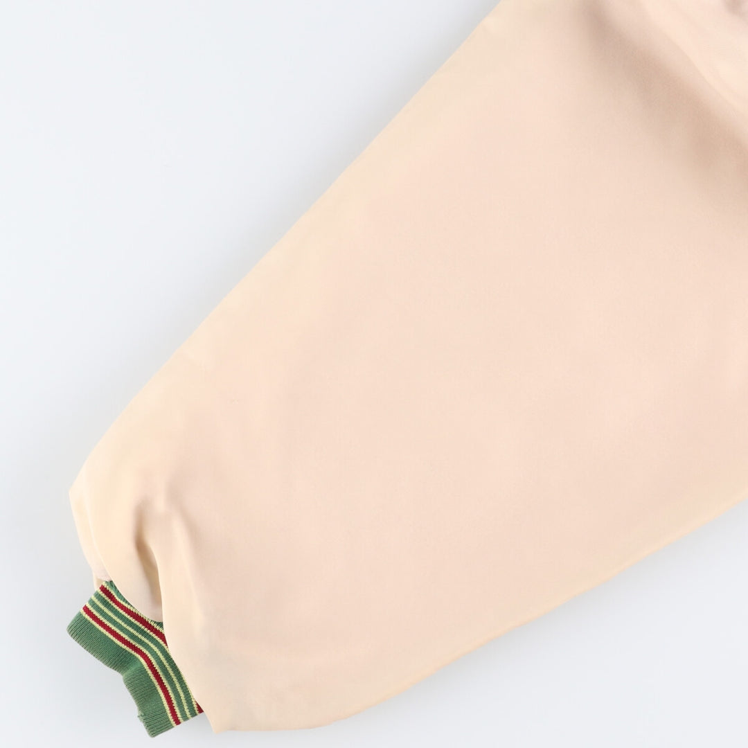 90'S Nike Silver Tag Back Logo Padded Cotton Button Varsity Jacket Men's L Size /eaa525083