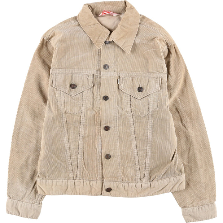 70'S Levi's Vintage Trucker Type Corduroy Jacket Men's M Size / eaa525084