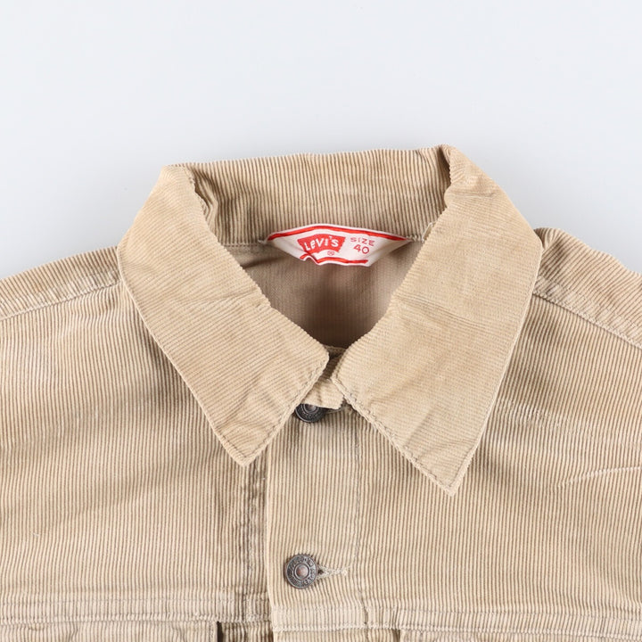 70'S Levi's Vintage Trucker Type Corduroy Jacket Men's M Size / eaa525084