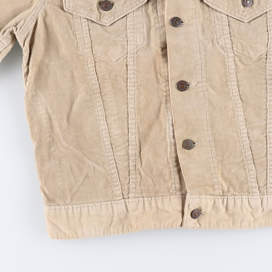 70'S Levi's Vintage Trucker Type Corduroy Jacket Men's M Size / eaa525084