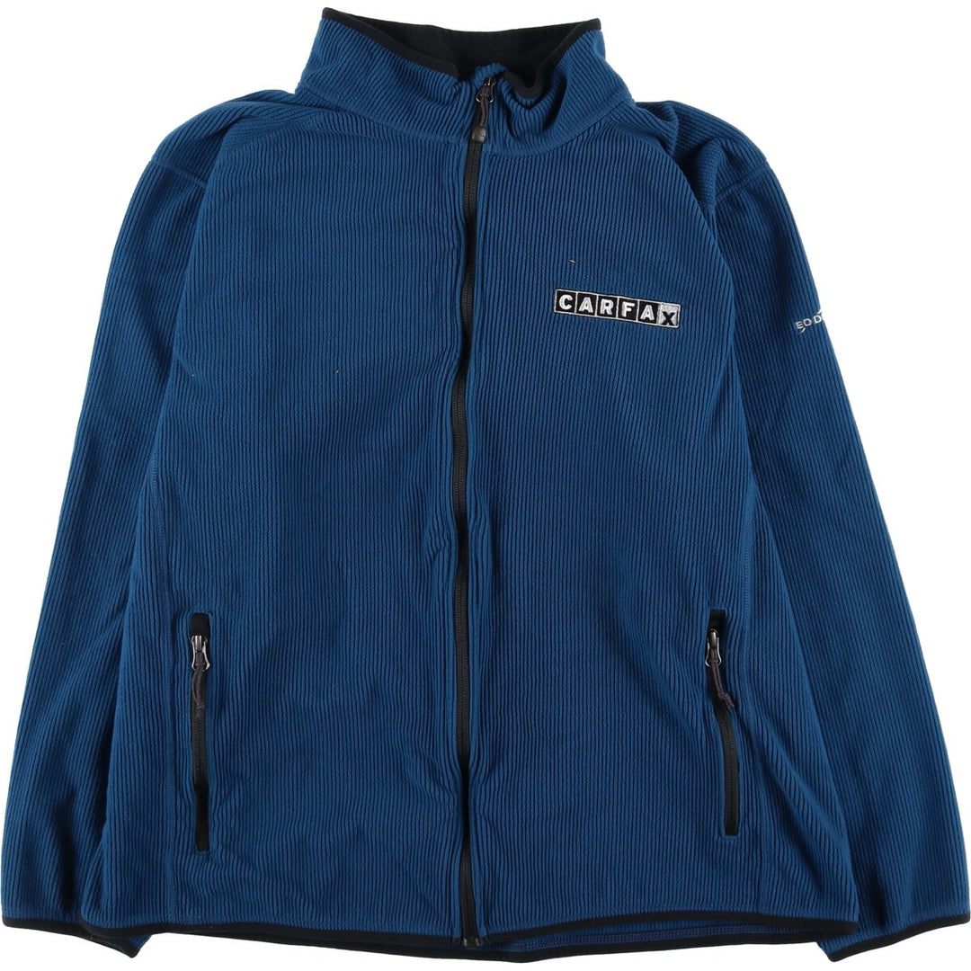 Eddie Bauer Fleece Jacket, Men's XL polyester blue type Vintage Second Hand