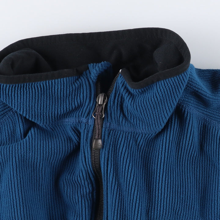 Eddie Bauer Fleece Jacket, Men's XL polyester blue type Vintage Second Hand