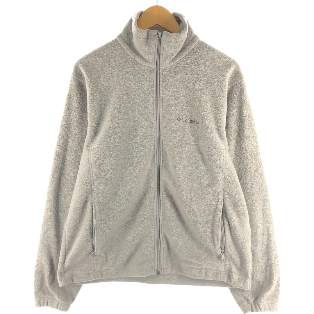00'S Columbia fleece jacket, men's size M polyester Beige type Vintage Second Hand