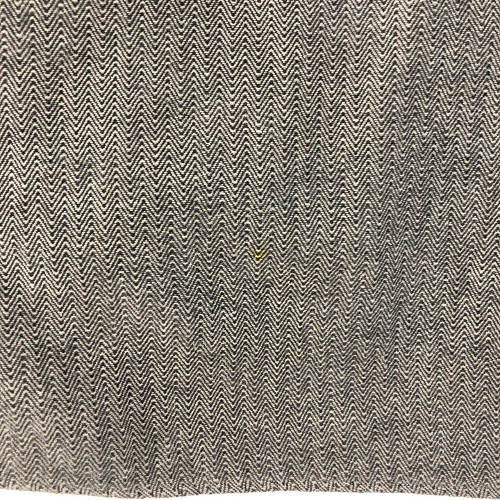 Vintage 90'S J.Crew Houndstooth Pattern Long Sleeve Light Flannel Shirt, Men's Size L cotton gray type Vintage Second Hand