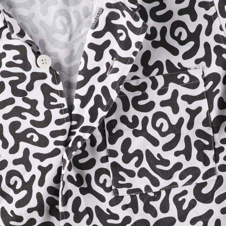 90'S Korean Army An-arkhos Camouflage Pattern Bacteria Camo Military Shirt Jacket Men's XL Vintage /eaa525219