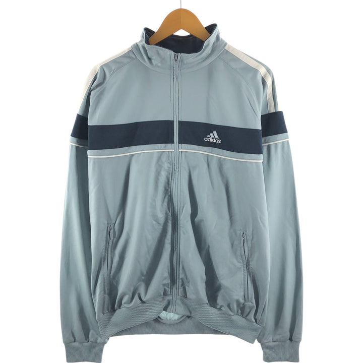 00'S adidas back logo jersey track jacket men's size L polyester gray type Vintage Second Hand