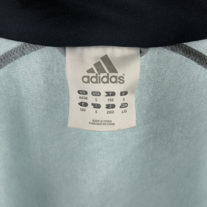 00'S adidas back logo jersey track jacket men's size L polyester gray type Vintage Second Hand