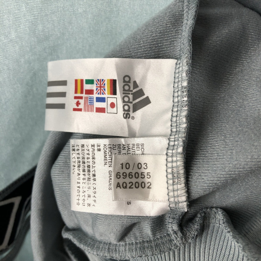 00'S adidas back logo jersey track jacket men's size L polyester gray type Vintage Second Hand