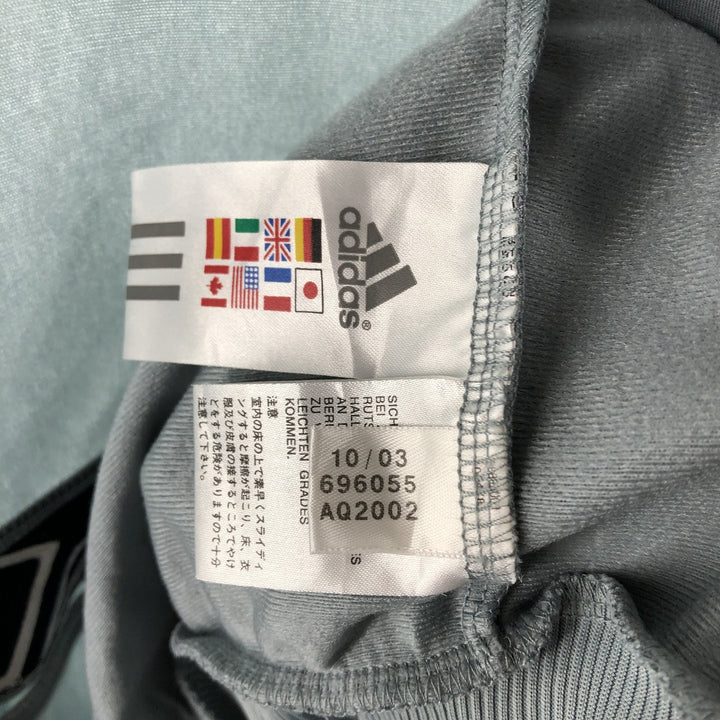 00'S adidas back logo jersey track jacket men's size L polyester gray type Vintage Second Hand