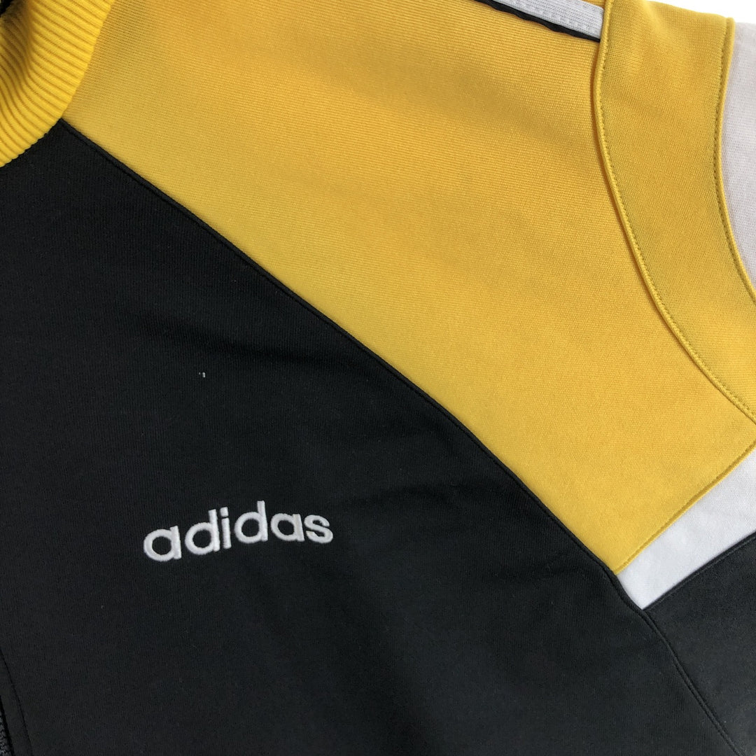 90'S Adidas Back Print Jersey Track Jacket Men's L Size Vintage polyester black type Vintage Second Hand