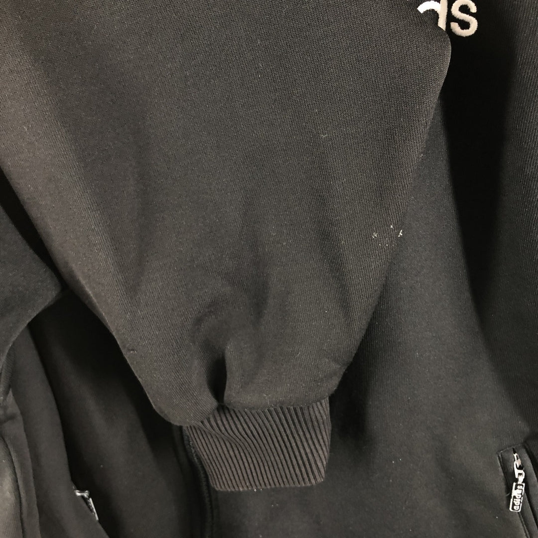 90'S Adidas Back Print Jersey Track Jacket Men's L Size Vintage polyester black type Vintage Second Hand