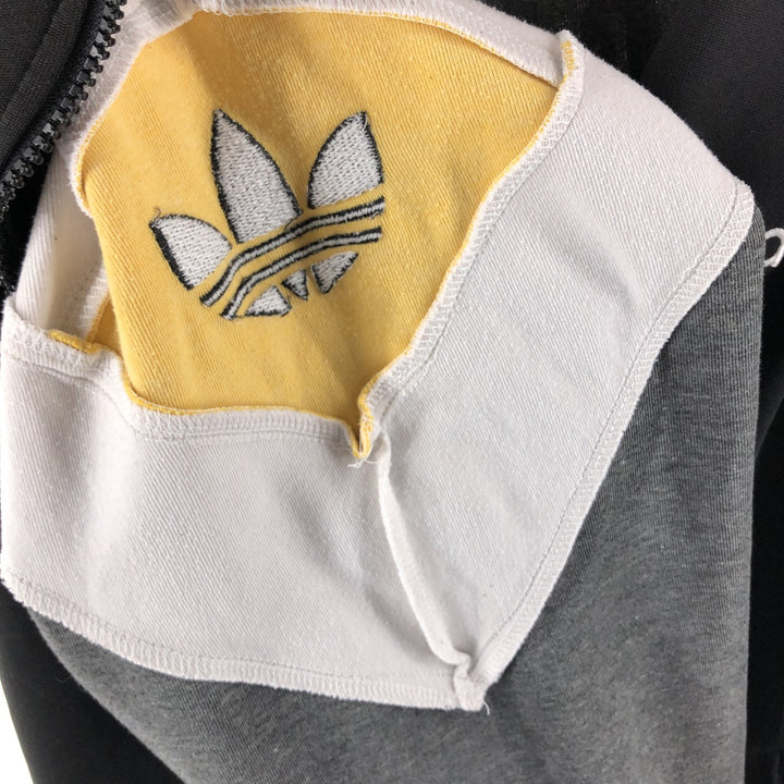 90'S Adidas Back Print Jersey Track Jacket Men's L Size Vintage polyester black type Vintage Second Hand