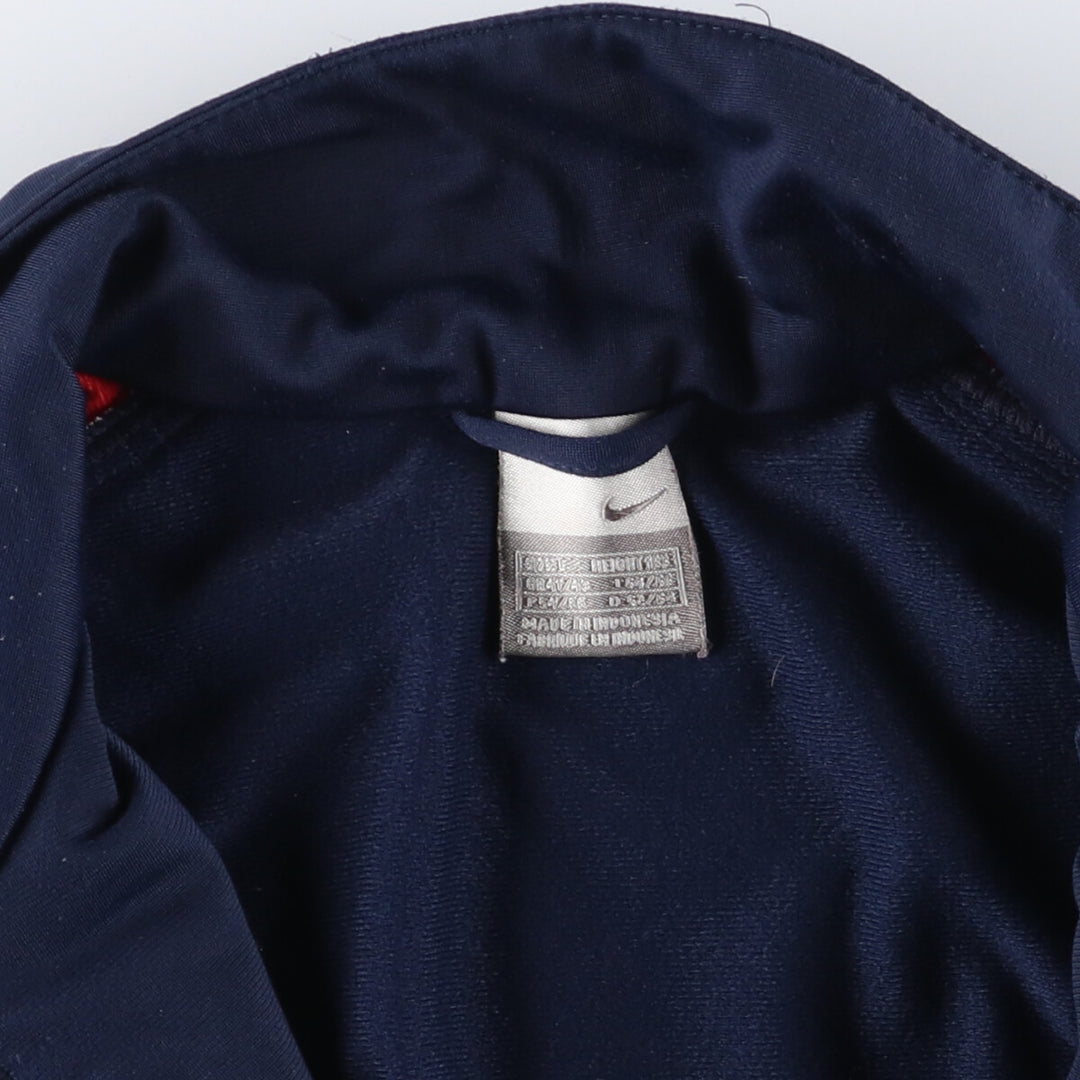 00'S Nike Jersey Track Jacket Men's L size polyester navy blue type Vintage Second Hand