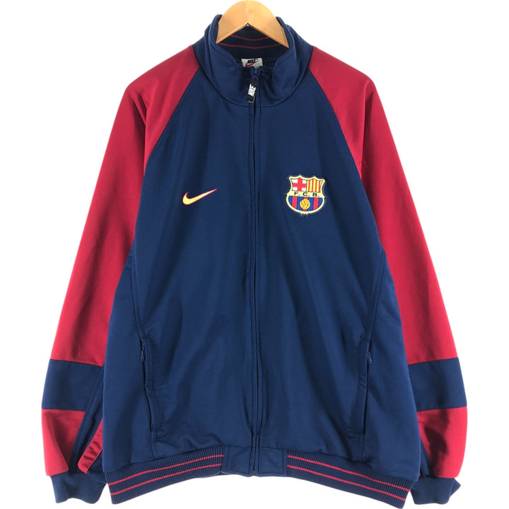 90'S Nike LA LIGA FC BARCELONA Jersey Track Jacket Men's XL Vintage /eaa525351