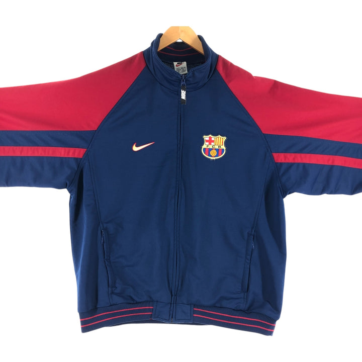 90'S Nike LA LIGA FC BARCELONA Jersey Track Jacket Men's XL Vintage /eaa525351