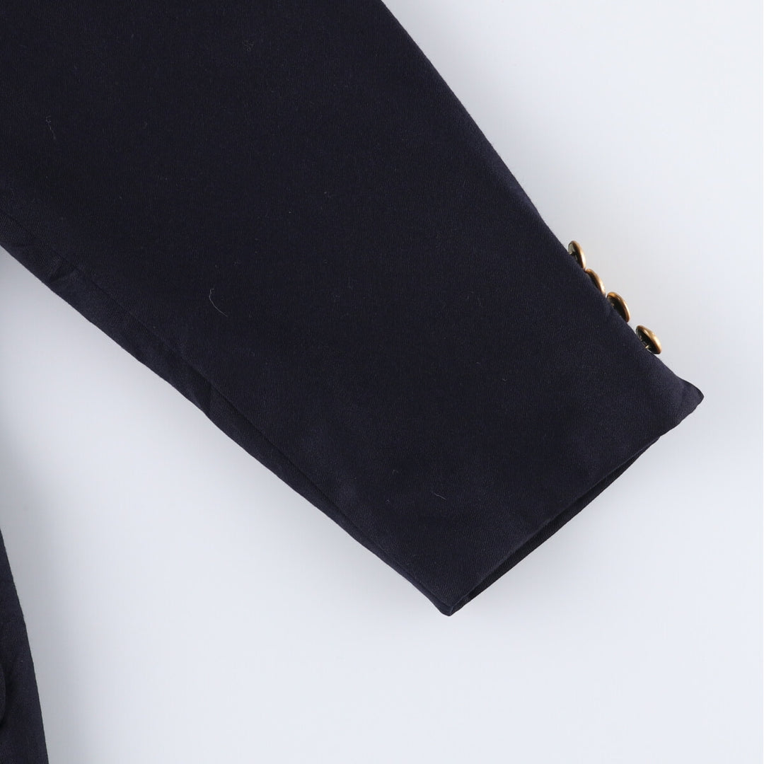 90'S Gap Old Gap Peaked Lapel Double Breasted Navy Blazer Tailored Jacket Made in USA Men's L size /eaa525378