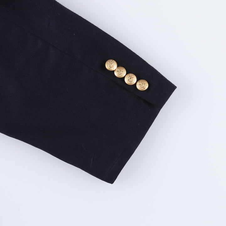 90'S Gap Old Gap Peaked Lapel Double Breasted Navy Blazer Tailored Jacket Made in USA Men's L size /eaa525378